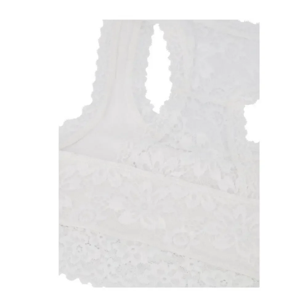 Lot Of 2 Justice White Mint Full Coverage Racerback Lace Girls Bralette Size 30